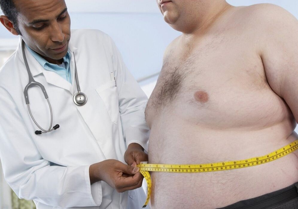 Obesitéit ass d'Ursaach vun der schwaacher Potenz an e Grond fir en Dokter ze besichen